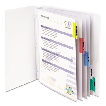 C-Line® Sheet Protectors With Index Tabs, Clear Tabs, 2", 11 X 8 1-2, 8-st freeshipping - TVN Wholesale